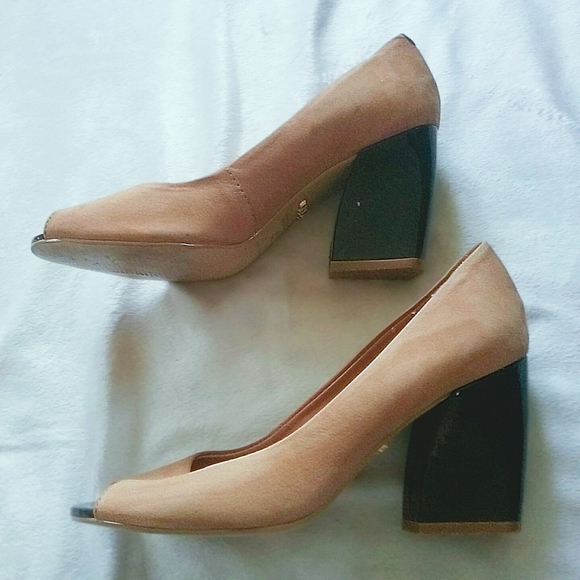 🔵 3/$30 AVIDA Peep Toe Heeled Shoes - Picture 3 of 15